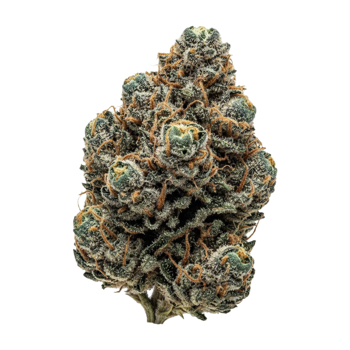 KI-generierte Illustration einer Cannabisblüte, zeigt nicht die tatsächliche Charge – DEMECAN PS Drop 25/1 "Cake Crasher"