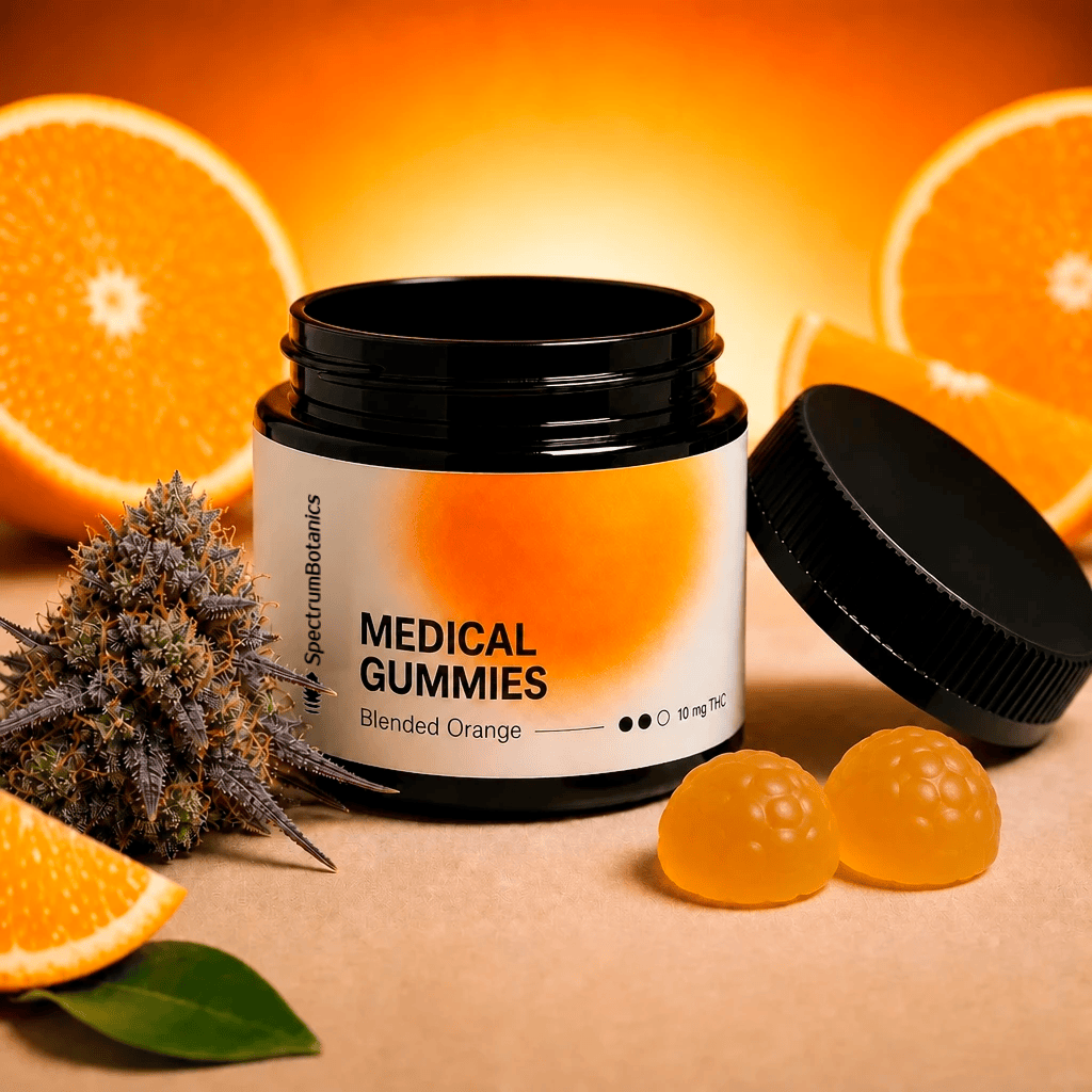 THC Gummies Orange 10mg THC - SpectrumBotanics